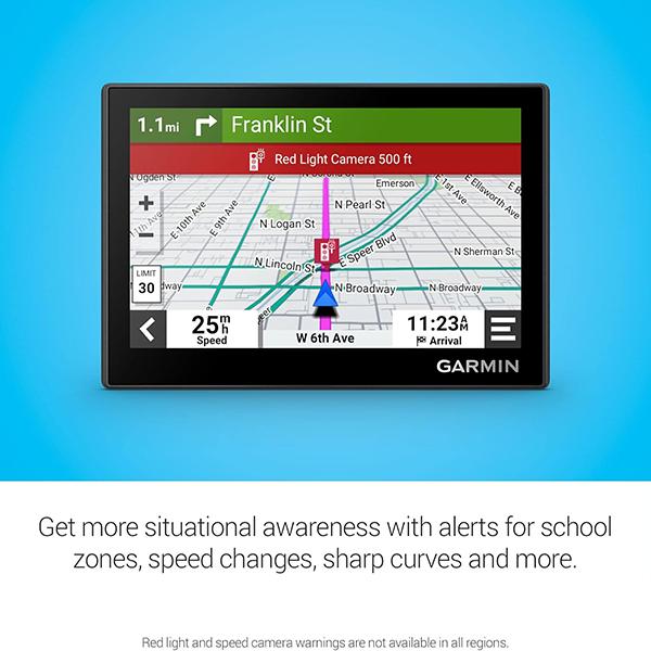 Garmin Drive™ 53 GPS Navigator - High-Resolution Touchscreen, Simple On-Screen Menus and Easy-to-See Maps, Driver Alerts