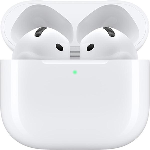 Apple AirPods 4 Wireless Earbuds - Bluetooth Headphones, with Active Noise Cancellation, Adaptive Audio, Transparency Mode, Personalized Spatial Audio, USB-C Charging Case (White)