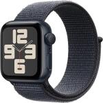 Apple Watch SE (2nd Gen) [GPS 40mm] Smartwatch - with Midnight Aluminum Case with Ink Sport Loop, Fitness & Sleep Trackers (Small/Medium)