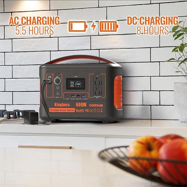 Kingboss Portable Power Station 110V/600W 568Wh Lithium Battery