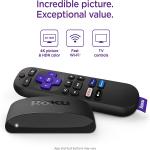 Roku Express Streaming Stick 4K - Roku Streaming Device 4K/HDR with Voice Remote, Free & Live TV