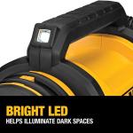 DEWALT 20V MAX Tire Inflator - Compact & Portable, Automatic Shut Off, LED Light, Bare Tool Only (DCC020IB)
