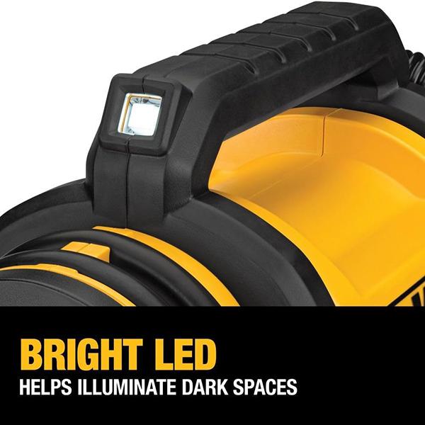 DEWALT 20V MAX Tire Inflator - Compact & Portable, Automatic Shut Off, LED Light, Bare Tool Only (DCC020IB)