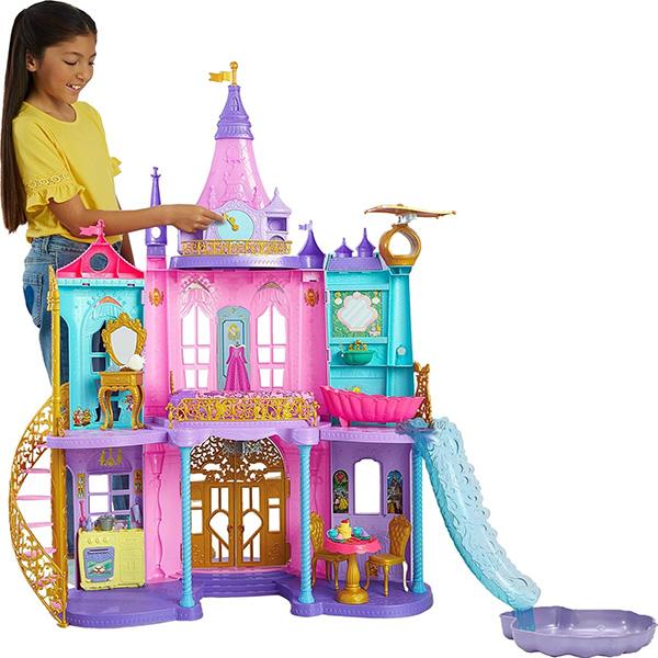 Mattel Disney Princess Magical Adventures Castle - Ultimate Castle 4 Ft Tall with Lights & Sounds, 3 Levels, 10 Play Areas & 25+ Furniture & Pieces, Inspired by Disney Movies