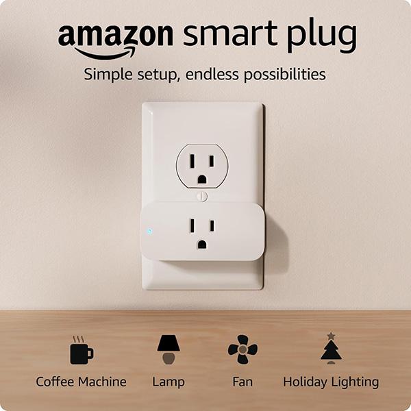 Amazon Smart Plug - Works with Alexa, Simple setup, Endless possibilities