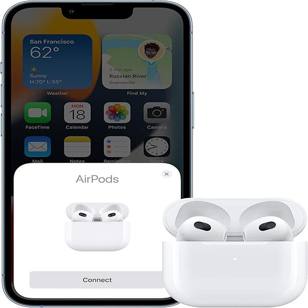 Apple AirPods (3rd Generation) Wireless Ear Buds - Bluetooth Headphones, Lightning Charging, Case Included, 30 Hours of Battery Life (White)