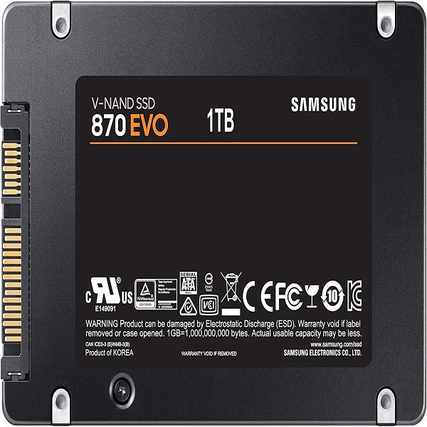 SAMSUNG 870 EVO SATA III SSD 1TB 2.5” Internal Solid State Drive