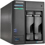 Asustor Lockerstor 2 Gen2 AS6702T Network Attached Storage - 2 Bay NAS, Quad-Core 2.0 GHz CPU, 4x M.2 NVMe slots (PCIe 3.0), Dual 2.5GbE, 4GB DDR4 RAM (10TB)