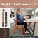 GAYA Grounding Earth Mat for Feet - For Sleep Improvement, Back Pain Relief, Muscle Relaxation & Stress, Ground for Desk, Bedding Pad (24''X16'')