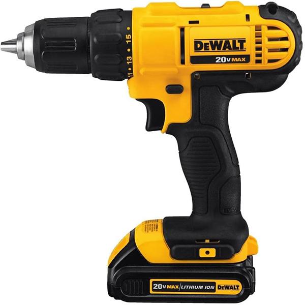 DEWALT 20V Max Cordless Drill/Driver Kit - 2 Batteries and Charger Included (DCD771C2)
