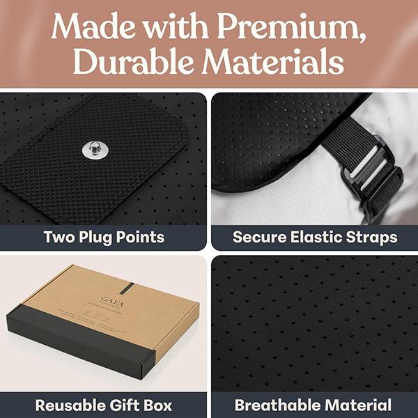 GAYA Grounding Mat For Bed - For Sleeping Improvement, Muscle Relaxation, Earthing Pad For Feet, Mats For Desk, & Earth Pads For Bedding