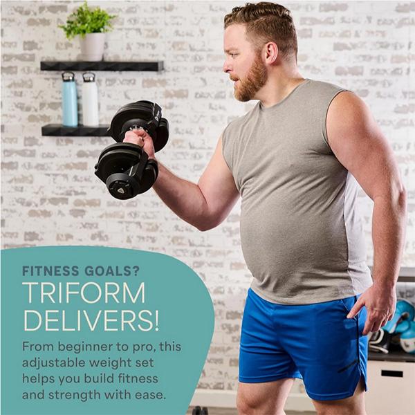 Lifepro 3-in-1 Weight Lifting System - 2 To 43 Lbs Kettlebel