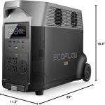 ECOFLOW Portable Power Station 3600Wh DELTA Pro - 120V AC Outlets, 3600W, 2.7H Fast Charge, Solar Generator for Home Use, Camping, RV & Emergencies
