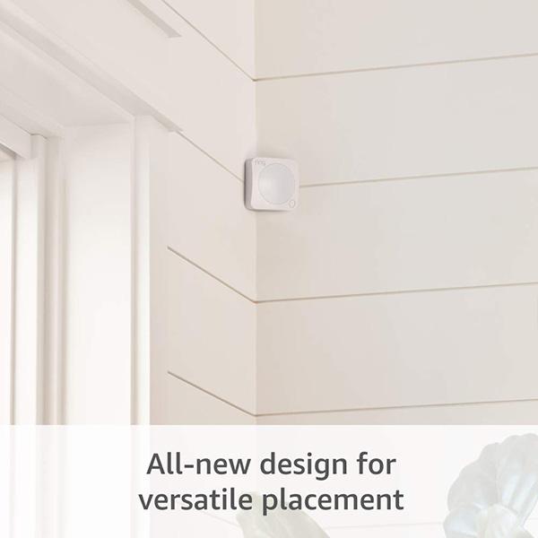 Ring Alarm Motion Detector - Pet-Friendly Security with Adjustable Settings, 90° Coverage & 25ft Range, Easy Installation, White [Base Station Required]