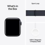Apple Watch SE (2nd Gen) [GPS 40mm] Smartwatch - with Midnight Aluminum Case with Ink Sport Loop, Fitness & Sleep Trackers (Small/Medium)