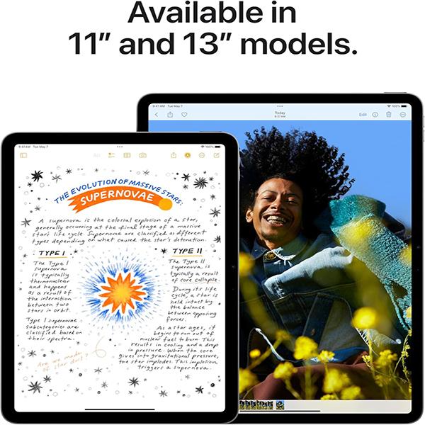 Apple iPad Air 11-inch M2 (MUWD3LL/A) - Built for Apple Intelligence, Tablet, Liquid Retina Display, 128GB, 12MP Front/Back Camera, Wi-Fi 6E, Touch ID, All-Day Battery Life