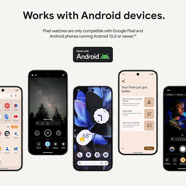 Google Pixel Watch 3 (Latest Model) Android Smartwatch - Heart Rate Tracking, Fitbit Advanced Running, Fitness Insights, 24-Hour Battery, Aluminum Case, Wi-Fi