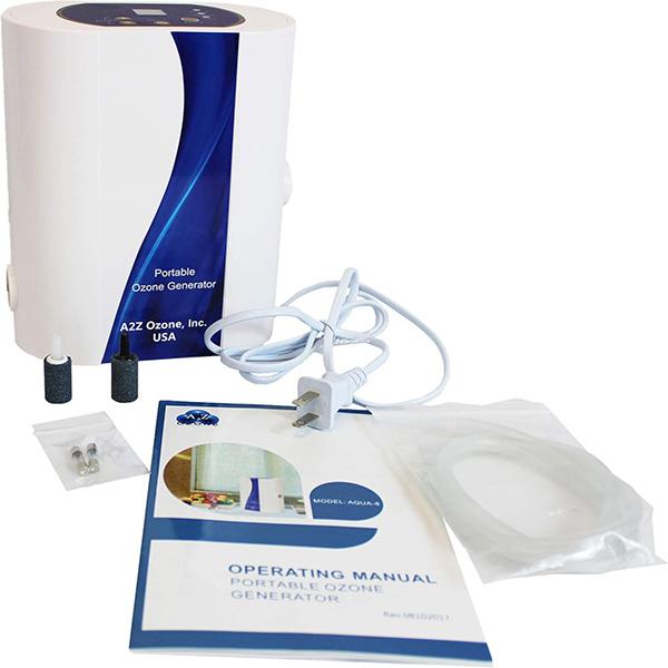 Aqua-8 Water Ozone Generator - Up to 800 mg/h, High-Capacity Ozone Machine, Home Ozone Generator for cleaning fruits, fish tanks, vegetables