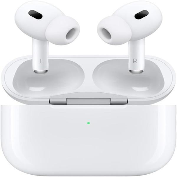 Apple AirPods Pro 2nd Generation with Wireless MagSafe Charging Case (USB-C) - with Apple 1 Year Limited Warranty (White)